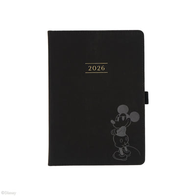 Undated Premium Obsidian Disney Mickey Mouse Book Bound Planner - Small Vertical Layout - 12 Months