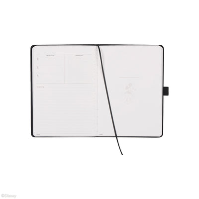 Undated Premium Obsidian Disney Mickey Mouse Book Bound Planner - Small Vertical Layout - 12 Months