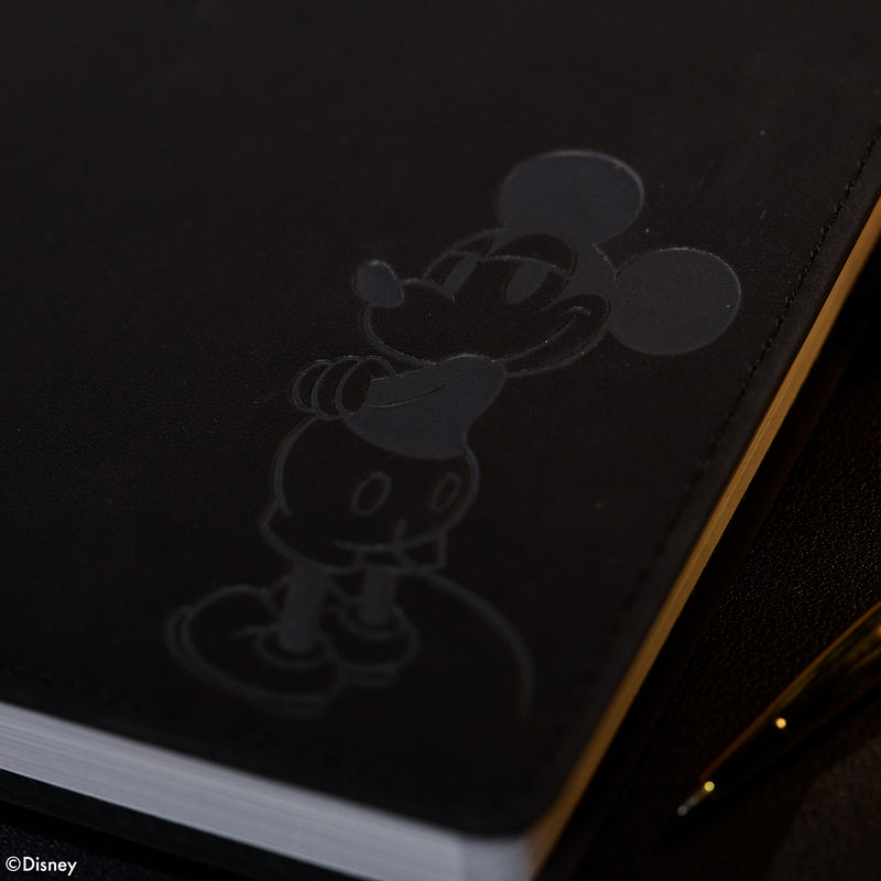 Undated Premium Obsidian Disney Mickey Mouse Book Bound Planner - Small Vertical Layout - 12 Months
