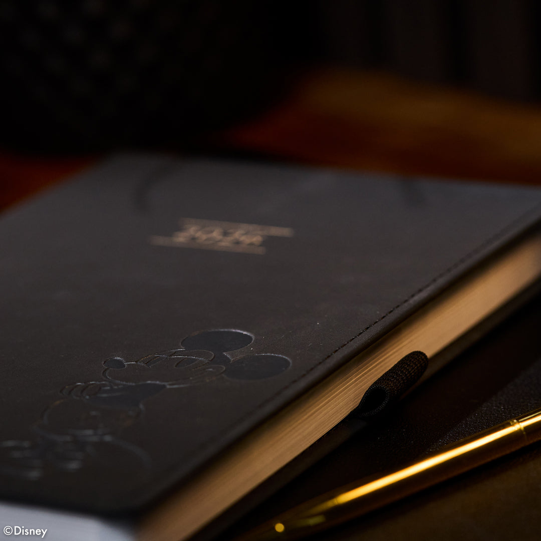 Undated Premium Obsidian Disney Mickey Mouse Book Bound Planner