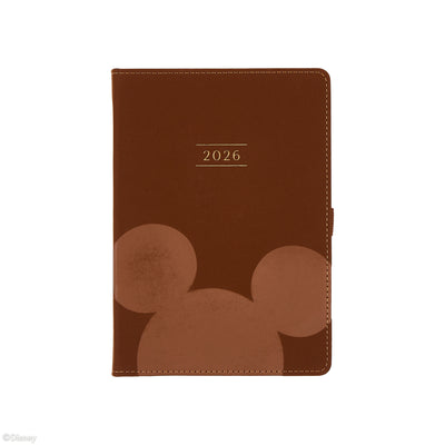 Undated Premium Espresso Disney Mickey Mouse Book Bound Planner - Small Dashboard Layout - 12 Months