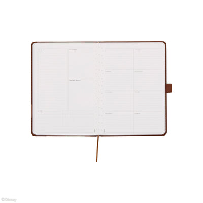 Undated Premium Espresso Disney Mickey Mouse Book Bound Planner - Small Dashboard Layout - 12 Months