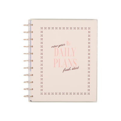 Undated Café Coquette Customizable Planner - Big Horizontal Layout - 12 Months