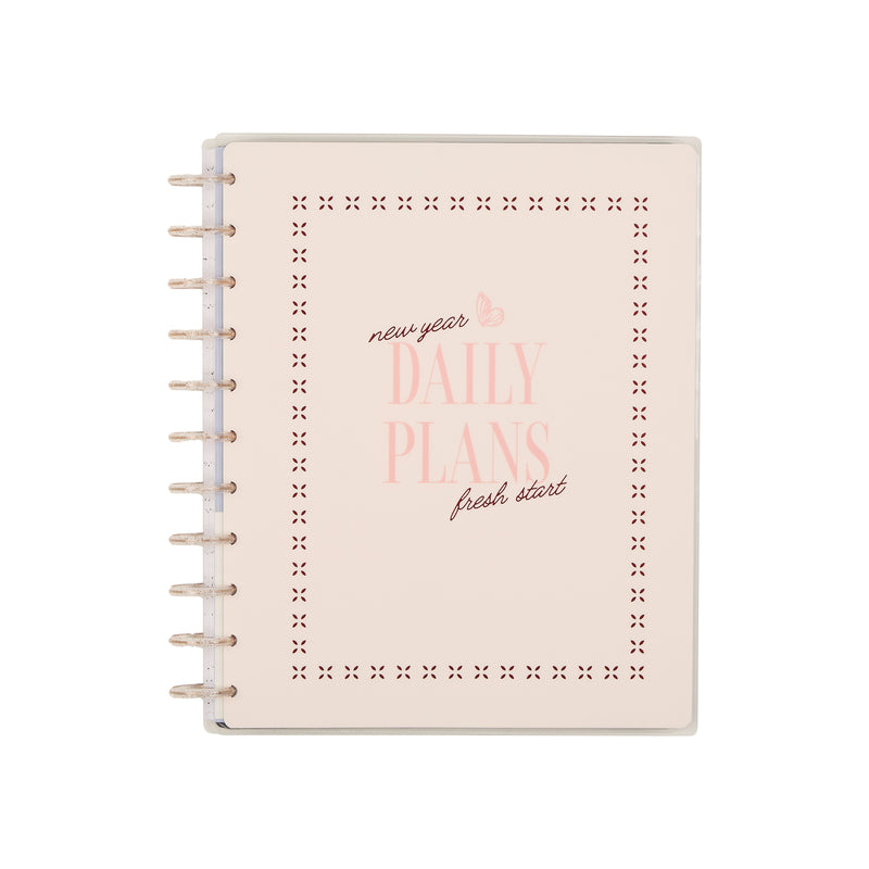 Undated Café Coquette Customizable Planner - Big Horizontal Layout - 12 Months