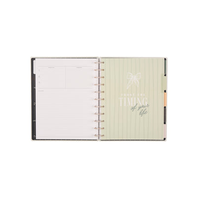 Undated Café Coquette Customizable Planner - Big Horizontal Layout - 12 Months