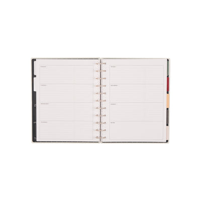 Undated Café Coquette Customizable Planner - Big Horizontal Layout - 12 Months