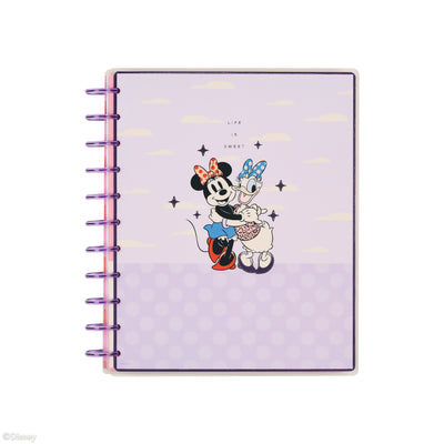 Undated Disney Minnie Mouse Bow Happy Customizable Planner - Big Horizontal Layout - 12 Months