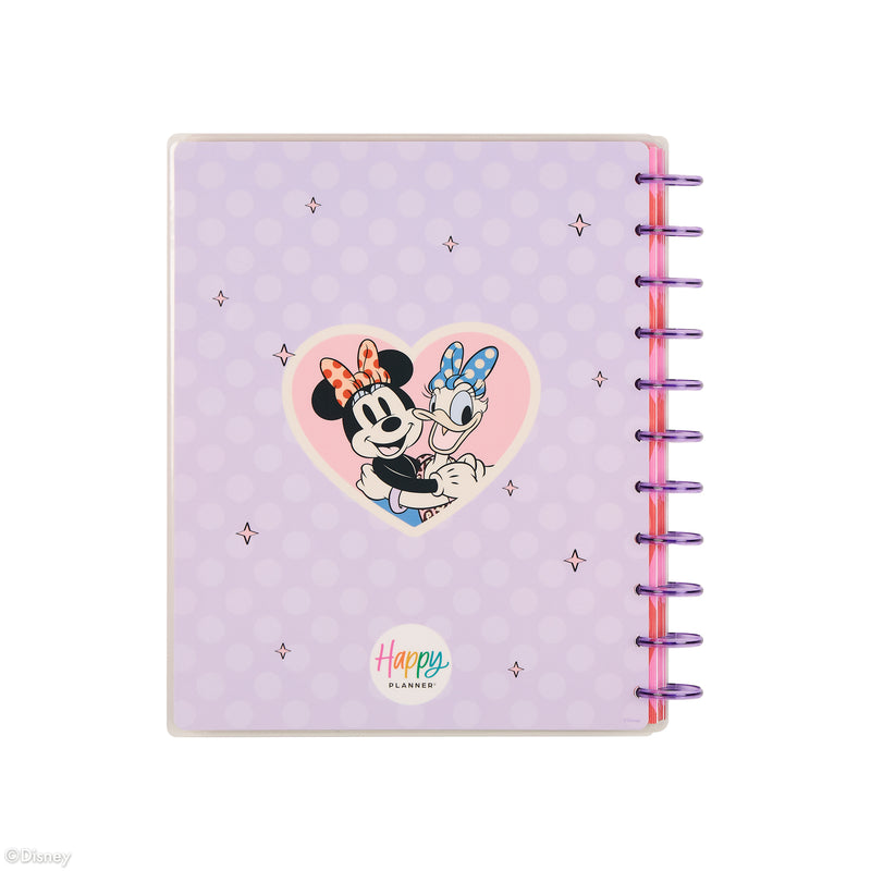 Undated Disney Minnie Mouse Bow Happy Customizable Planner - Big Horizontal Layout - 12 Months