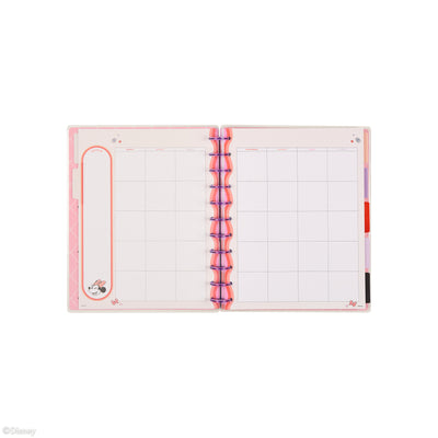 Undated Disney Minnie Mouse Bow Happy Customizable Planner - Big Horizontal Layout - 12 Months