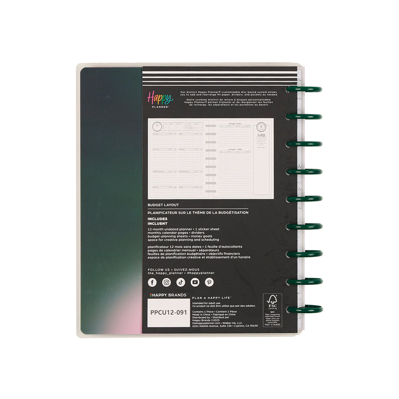 Undated Savvy Budgeter Customizable Budget Planner - Classic Budget Layout - 12 Months