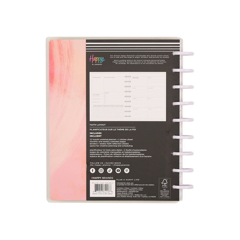 Undated Rise & Align Customizable Faith Planner - Classic Faith Layout - 12 Months