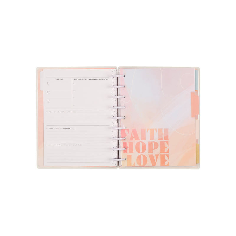 Undated Rise & Align Customizable Faith Planner - Classic Faith Layout - 12 Months