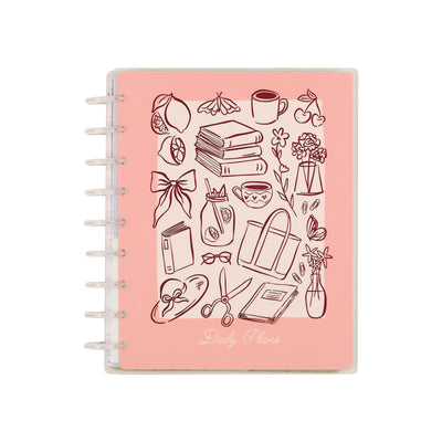 Undated Café Coquette Customizable Planner - Classic Vertical Layout - 12 Months