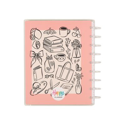 Undated Café Coquette Customizable Planner - Classic Vertical Layout - 12 Months