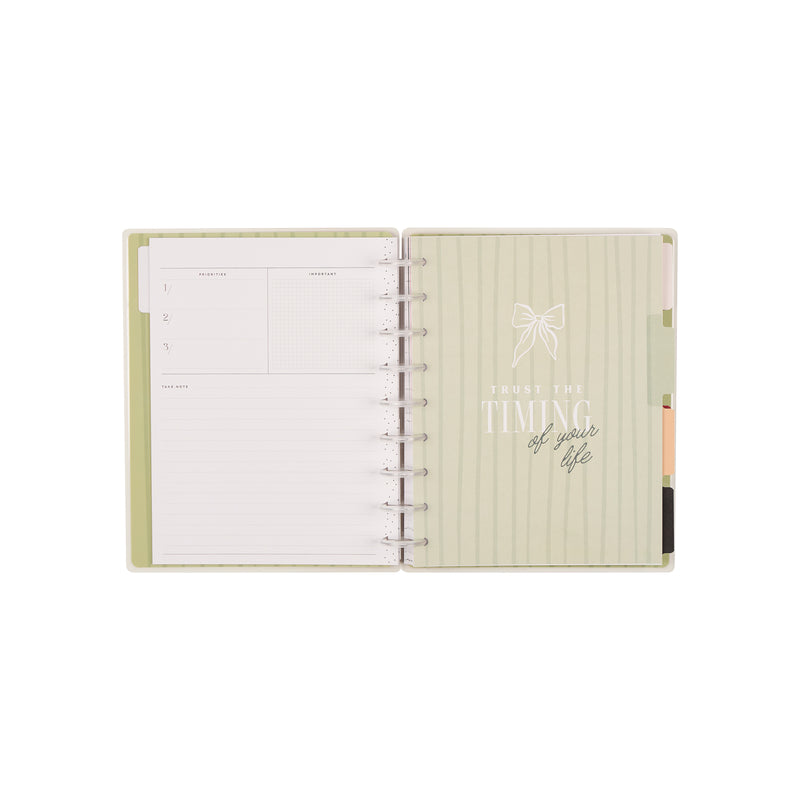 Undated Café Coquette Customizable Planner - Classic Vertical Layout - 12 Months