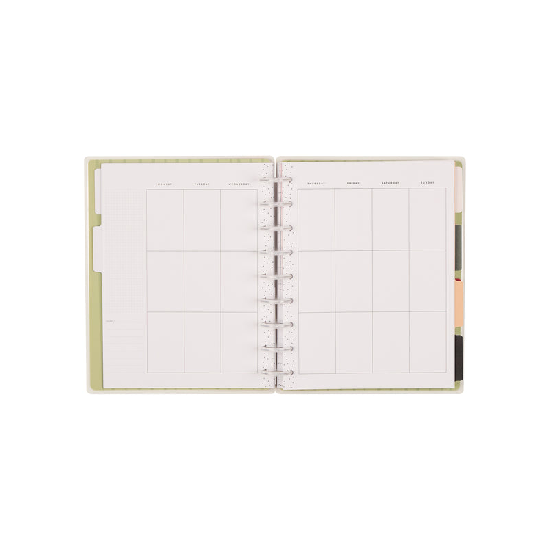Undated Café Coquette Customizable Planner - Classic Vertical Layout - 12 Months