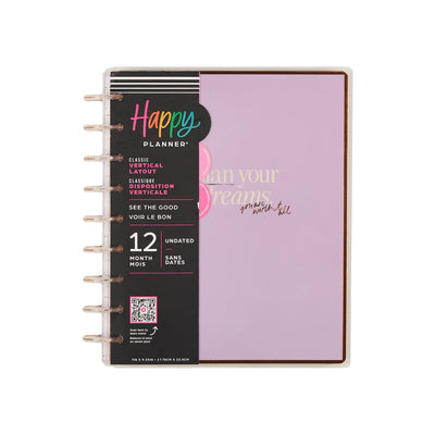 Undated See the Good Customizable Planner - Classic Vertical Layout - 12 Months