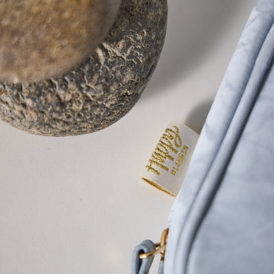 Cornflower - Textured Fabric Pen & Pencil Zip Pouch