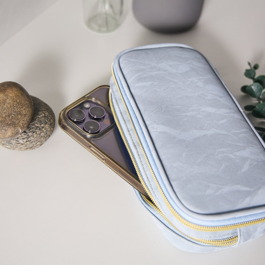Cornflower - Textured Fabric Pen & Pencil Zip Pouch – Happy Planner