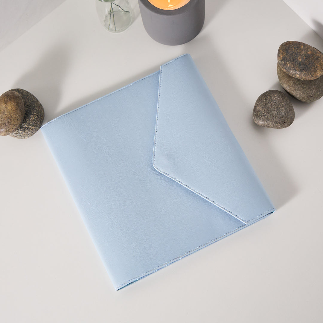 Cornflower Vegan Leather - Deluxe Classic Planner Folio – Happy
