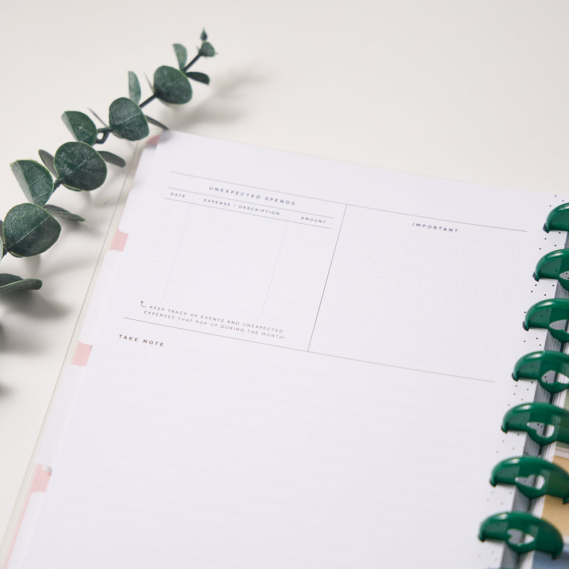 Undated Savvy Budgeter Customizable Budget Planner - Classic Budget Layout - 12 Months