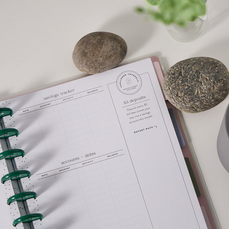 Undated Savvy Budgeter Customizable Budget Planner - Classic Budget Layout - 12 Months