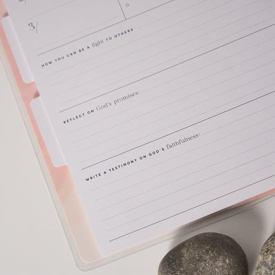 Undated Rise & Align Customizable Faith Planner - Classic Faith Layout - 12 Months