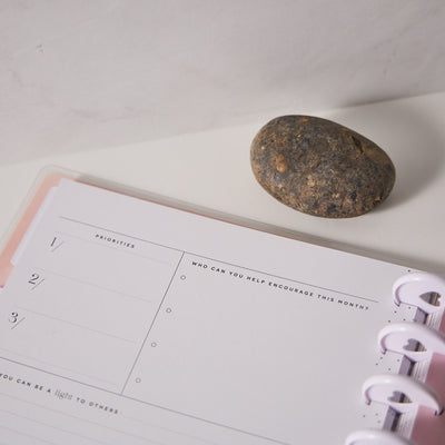 Undated Rise & Align Customizable Faith Planner - Classic Faith Layout - 12 Months