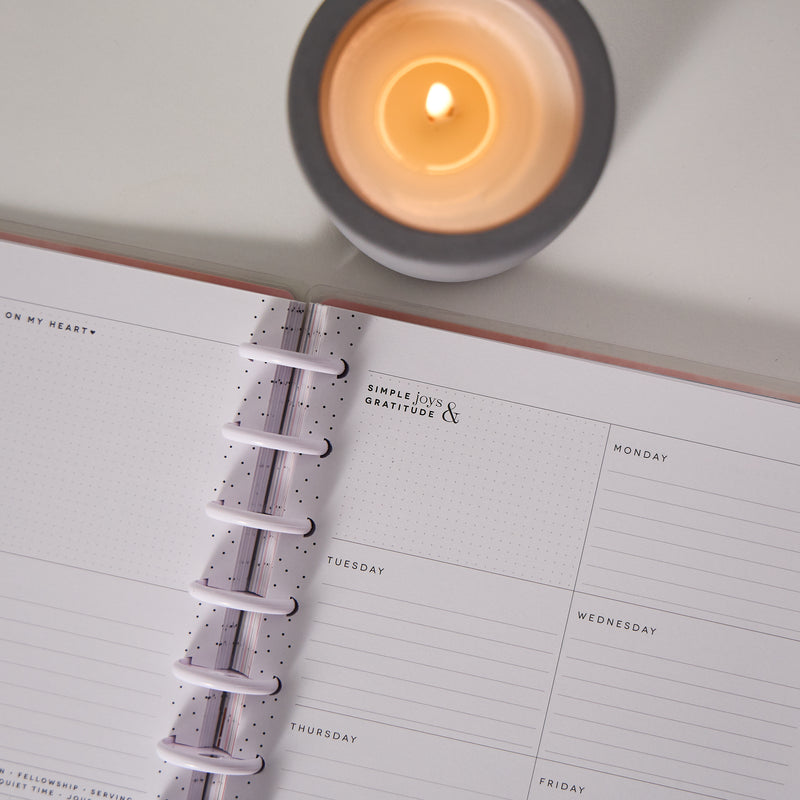 Undated Rise & Align Customizable Faith Planner - Classic Faith Layout - 12 Months