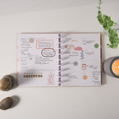 Undated Rise & Align Customizable Faith Planner - Classic Faith Layout - 12 Months