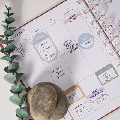 Undated See the Good Customizable Planner - Classic Vertical Layout - 12 Months