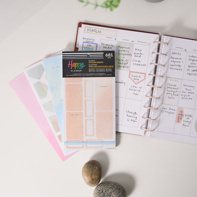 Pastel Colorful Boxes - Value Pack Stickers