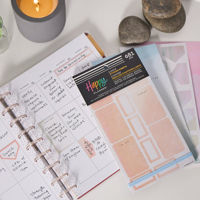 Pastel Colorful Boxes - Value Pack Stickers