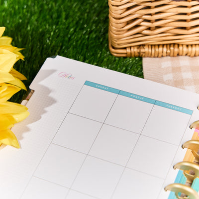 Undated OG Seasonal Squad Goals Customizable Planner - Classic Vertical Planner - 12 Months