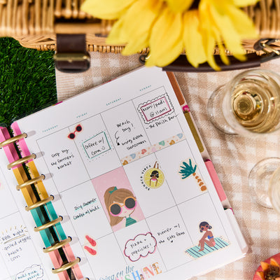 Undated OG Seasonal Squad Goals Customizable Planner - Classic Vertical Planner - 12 Months