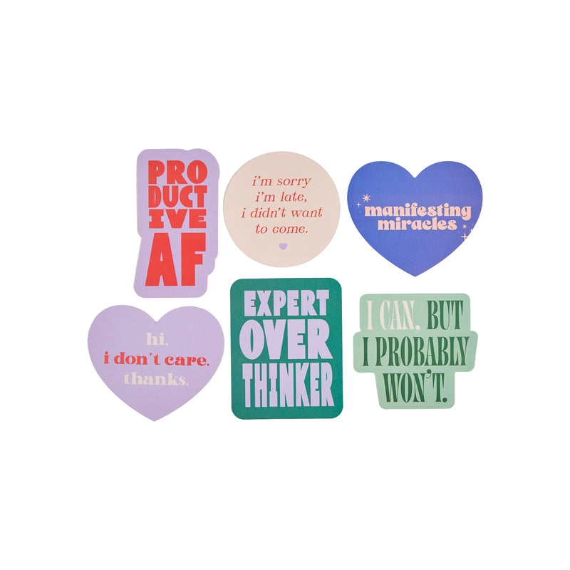 Current Mood - Die Cut Stickers - 6 Pack