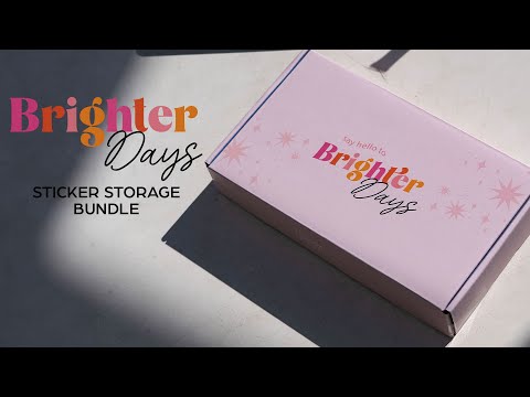 Brighter Days - Folding Sticker Storage Bundle