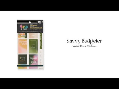 Savvy Budgeter - Value Pack Stickers