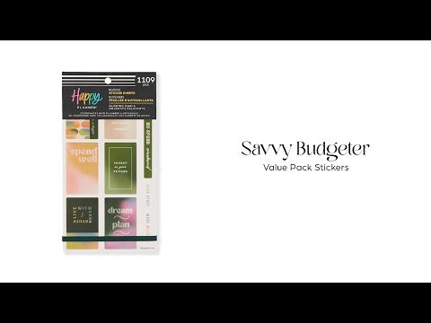 Savvy Budgeter - Value Pack Stickers