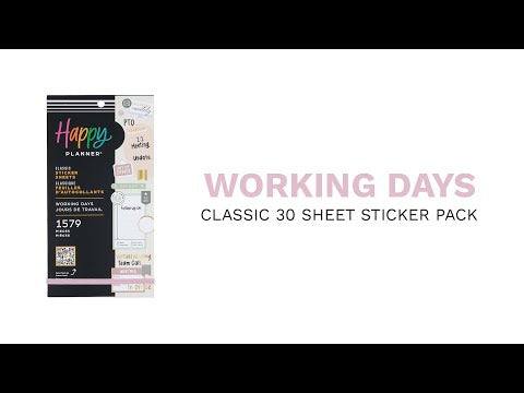 Working Days - Value Pack Stickers