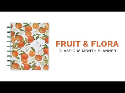 2024 Fruit & Flora Happy Planner - Classic Vertical Layout - 18 Months
