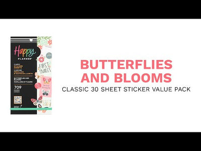 Butterflies and Blooms Baby - Value Pack Stickers
