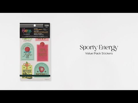 Sporty Energy - Value Pack Stickers – Happy Planner