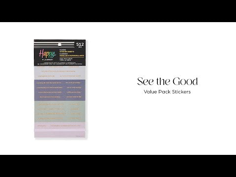 See the Good - Value Pack Stickers – Happy Planner