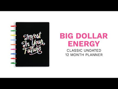 Undated Big Dollar Energy bbalteschule - Classic Budget Layout - 12 Months