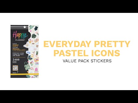 Everyday Pretty Pastel Icons - Value Pack Stickers