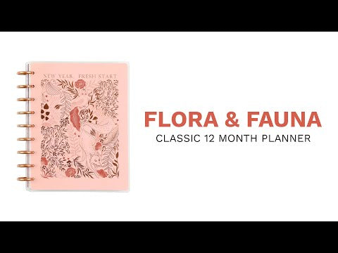 2024 Flora & Fauna Happy Planner - Classic Horizontal Layout - 12 Months
