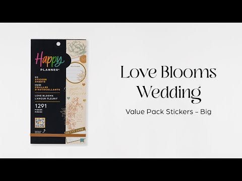 Love Blooms Wedding - Value Pack Stickers - Big