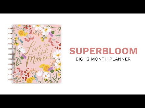 2024 Superbloom Happy Planner - Big Dashboard Layout - 12 Months