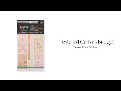 Textured Canvas Budget - Value Pack Stickers 